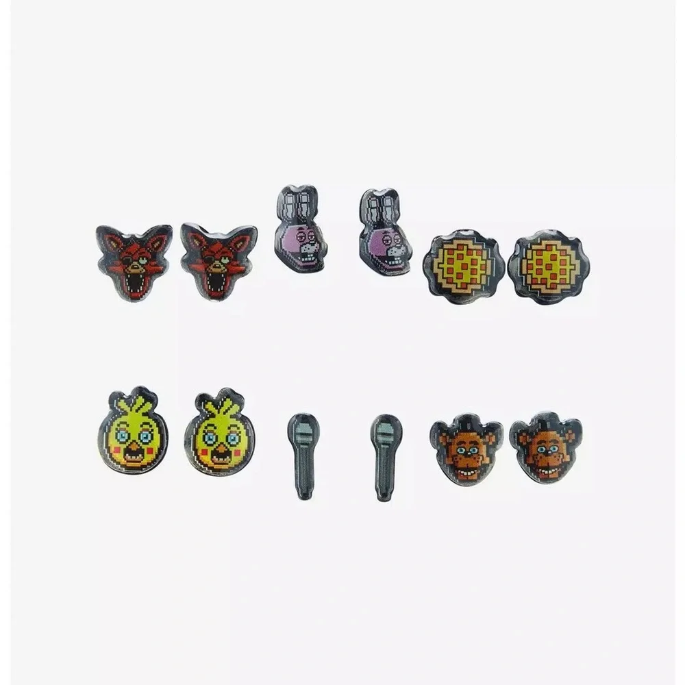 Five Nights At‎ Freddy's 8-Bit Earring Set Hot Topic